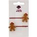 Zac's Alter Ego Pair of Gingerbread Men with Bows Hair Grips - Buy Online on GoSupps.com