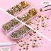 AUREHEN Rhinestones Glue Kit - 5000Pcs Gold Resin Gems for DIY Crafts | Non Hotfix Rhinestones with Adhesive Glue & Tweezer - Buy Online on GoSupps.com