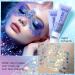 Prreal Body Glitter Gel 50ml | Holographic Face & Nail Sequins for Festival Makeup | Chunky Shimmer Eyeshadow in Blue Purple - Buy Online on GoSupps.com