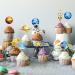 Blumomon 36 Pcs Space Cake Topper Planet Astronaut Earth Cupcake Picks Space Theme Kids Baby Shower Party or Birthday Party Cake Decorations Blue - Buy Online on GoSupps.com
