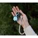 Portable Hair Tie Holder with 3 Hair Ties Set - Light Blue | Convenient Hair Accessories Organizer - Buy Online on GoSupps.com