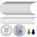 75 PCS Curved Needles and J Shape Needles Set  Curved Sewing Needles for Leather Projects Carpet or Canvas Repairing Wig Making Upholstery Weaving Needles Embroidery Needles for Hand Sewing (75)