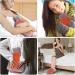 ATEECO Heated Foot Warmers 2L Rubber Heat Bottle Plush Heated Slippers Soft Heating Pillows for Office & Home One Size Rose Pink - Buy Online on GoSupps.com