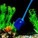 SLSON Aquarium Algae Scraper Double Sided Sponge Brush Cleaner - 15.4 inch Long Handle Fish Tank Scrubber for Glass Aquariums and Home Kitchen - Buy Online on GoSupps.com