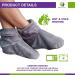 Mars Wellness Heated Microwavable Foot Booties - Charcoal Herbal Aromatherapy Slippers - Buy Online on GoSupps.com