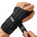 FREETOO Wrist Brace for Carpal Tunnel Relief Wrist Splint for Women Men Hand Brace Support Right Left Hand for Arthritis Tendonitis Black(Left L/XL)