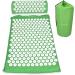 Navaris 2in1 Acupressure Massage Set - Shakti Mat & Pillow with Bag | Green White Needle Mat for Relaxation & Pain Relief - International Shipping Available - Buy Online on GoSupps.com