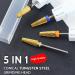Nail Drill Bits 5 in 1 Multifunctional Replacement Nail File Bits Acrylic Nail Tools for Manicuring Polishing Pedicuring Removing - Buy Online on GoSupps.com