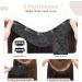TESS Hair Extensions Synthetic Long Straight Hair Pieces 18 Inch Clip in One Pieces Hair Extensions Long Clips Hair Extension for Women 160g 6A Brown black - Buy Online on GoSupps.com