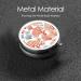 Coral Reef Round Pill Box - 3 Compartment Portable Travel Medicine Organizer | Mini Decorative Pill Case for Vitamins & Tablets - Buy Online on GoSupps.com