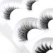 Eliace Fluffy 3D Mink Lashes Cat Eyes - 15 Mixed Styles, 15 Pairs with Tweezers - Natural Look Wispies & Big False Eyelashes Pack - Buy Online on GoSupps.com