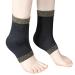 Compression Copper Infused Ankle Support Sleeve for Men & Women - Foot Pain Relief Plantar Fasciitis Sprained Ankle Achilles Tendonitis - L Size - Buy Online on GoSupps.com
