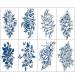 2 Week Flower Semi Permanent Tattoos for Women - 8 Large Sheets & Long-Lasting Juice Upgrade - Realistic Temporary Tattoo Stickers - Set of 10 Sheets - Buy Online on GoSupps.com