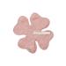 Noppies unisex pacifier tiny dot clover - organic GOTS cotton - pacifier loop - polka dot print - color: Misty rose - size: 1 -size