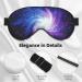 Galaxy Print Unisex Sleeping Eye Mask - Soft Comfortable Light-Blocking Black Eye Mask for Sleep | International Shipping - Buy Online on GoSupps.com