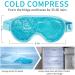 Cooling Gel Eye Mask - Reusable Plush Sleeping Mask for Headaches & Puffiness Relief (Blue) - Buy Online on GoSupps.com