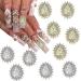 3D San Judas Nail Charm Virgin Mary Nail Charms Metal Nail Rhinestones Alloy Jesus Virgin Mary Nail Charms Nail Jewels Religious Gold Nail Charms for Women Girls Acrylic Manicure Decorations 10Pcs A-2