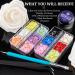 Colorful 3D Nail Art Flowers Set #5 with Caviar Beads, Rhinestones, Pearls - DIY Manicure Kit for Women & Girls - Buy Online on GoSupps.com