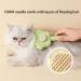 Self-Cleaning Cat Brush with Unlocking Button - Compact Fur Care Brush for Dogs Cats & Rabbits - Efficient Hair Removal in Green - Buy Online on GoSupps.com