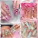 Buy RODAKY 124PCS Gold Nail Charms - 3D Butterfly Pink Crystal Heart & Bow Nail Art Jewelry for Acrylic Nails - Cute Glitter Decorations for Manicure Design - Buy Online on GoSupps.com
