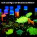 LET'S RESIN Glow in The Dark Chunky Glitter - 12 Colors | 0.42oz/Bottle High Luminance Cosmetic Grade Glitter for Resin, Nails, Skin, Slime & More - Halloween Blue - Buy Online on GoSupps.com