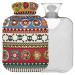 Naanle hot hot water bottle with ethnic strip skull with reference heat and cold therapy transparent hot water bottle 1 l hot water bottle for bed palm warmer pain relief