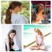 AXEN 8PCS Elastic Hair Ties for Women Girls - Soft Cotton Bands for Thick and Curly Hair - Mixed Colors - Buy Online on GoSupps.com
