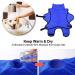 Pettom Dog Bathrobe - Quick-Drying Microfiber Towel Super Absorbent & Comfortable with Adjustable Straps for Dogs & Cats - Blue (M) - Buy Online on GoSupps.com