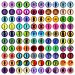 100PCS Assorted Dragon Eyes Glass Cabochon for Clay Doll Making Sculptures Props Craft DIY Findings Jewelry Making oval 10mm