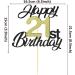 Shop Sumerk 21 Cake Attachments Gold & Black Birthday Party Decor for 21st Celebration - Buy Online on GoSupps.com