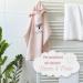 Personalized Pink Badeponcho for Kids - Oeko-Tex Cotton Hooded Towel with Embroidered Names & Motifs | My Stitchery - Buy Online on GoSupps.com