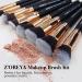 Zoreya Premium Makeup Brush Set - 16 Piece Brush Kit for Foundation, Powder, Blush, and Eye Shadows - Cruelty-Free Synthetic Brushes for Flawless Makeup Application - Buy Online on GoSupps.com