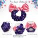 4 PCS American Velvet Patriotic Scrunchies | 4th of July Hair Ties for Women and Girls - Buy Online on GoSupps.com