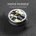 Cute Artistic Cat Portable Metal Pill Box | 3-Compartment Travel Storage | Mini Round Design for Small Pills | Hinged Fastening | Black - Buy Online on GoSupps.com