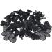 30 Pcs Butterfly Lace Embroidered Appliques Sew On Patches - Black Wedding Dress Clothes Hair Accessories DIY - Buy Online on GoSupps.com