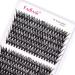Individual Cluster Lashes Extensions 30D 40D 0.07 D Curl 10mm Extensions 200Pcs Individual Cluster Lashes DIY Eyelash Extensions at Home 10mm DH-30D+40D-0.07-D
