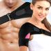 Pfsvzn Rose Red Adjustable Shoulder Bandage & Neck Warmer | Double Support for Women - Injury Prevention in Boxing - Buy Online on GoSupps.com