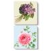 CRAFTBARN - 2 Framed  Paint by Numbers for Adults  Paint by Number for Adults Framed Canvas  Painting by Numbers for Adults  2 10x10  Crafts for Adults Women  Adults' Paint-by-Number Kits Violets & Rose