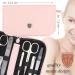 3 Swords Germany - brand quality 8 piece manicure pedicure grooming kit set in light pink fashion leather case in gift box - Made by 3 Swords LIGHT PINK - SYNTHETIC LEATHER - Buy Online on GoSupps.com