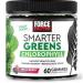 Force Factor Smarter Greens Chlorophyll Gummies to Support Skin Care, Clear Skin, and Healthy Skin, Fight Bad Breath, and Reduce Body Odor, Deodorant for Women and Men, Fresh Berry Flavor, 60 Gummies 1-PACK