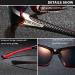 Men's Sports Polarized Sunglasses | 100% UV Protection | A1 Black/Red Frame with Red Mirrored Lens - Buy Online on GoSupps.com