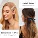 Reton French Design Hair Clips - Tortoise Acrylic Resin & Acetate - 12-Piece Set for Thin & Thick Hair - Stylish Hair Accessories for Women & Girls - Buy Online on GoSupps.com