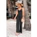 PRETTYGARDEN Women's Summer Casual Two Piece Outfit | Tank Top & Ribbed Knit Long Pants Set | Black Medium Tracksuit - Buy Online on GoSupps.com