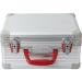 Professional Barber Case & Stylist Tool Box Organizer | Traveling Suitcase with Clippers Tray Storage for Shears Combs & Hairdresser Supplies - Silver Stripe - Buy Online on GoSupps.com