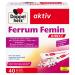 Doppelherz Ferrum Femin with Vitamin C + B6 + B12 + Folic Acid - 14 mg Iron for Normal Red Blood Cell Formation - 40 Sachets