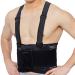 Neotech Care Adjustable Back Brace Lumbar Support Belt with Suspenders Charcoal Colour Size XXL XXL Charcoal