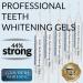 Teeth Whitening Gel for Trays – Pro Strength 44% Carbamide Peroxide, 5 Syringes (50 Uses) + 2 Trays, Enamel Safe Teeth Whitener, Removes Coffee, Wine & Tobacco Stains, at-Home Pro Whitening Kit - Buy Online on GoSupps.com