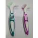 Gus Craft 2-Pack Denture Cleaning Brush Set - Premium Hygiene Denture Cleaner Kit for Denture Care - Multi-Layered Bristles & Ergonomic Handle - Green & Purple - Buy Online on GoSupps.com