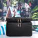 Makeup Bag BAGSMART Travel Cosmetic Case Double Layer Makeup Organizer Bag with Adjustable Dividers Water-resistant Leather Cosmetic Case for Travel Makeup Skin Care Cosmetics Tools Brushes Black Black Small - Buy Online on GoSupps.com