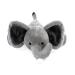 KINREX Baby Pacifier Holder - Elephant Stuffed Animal Binky Clip for Newborn Boys & Girls - Grey (7.09 inches) - Buy Online on GoSupps.com